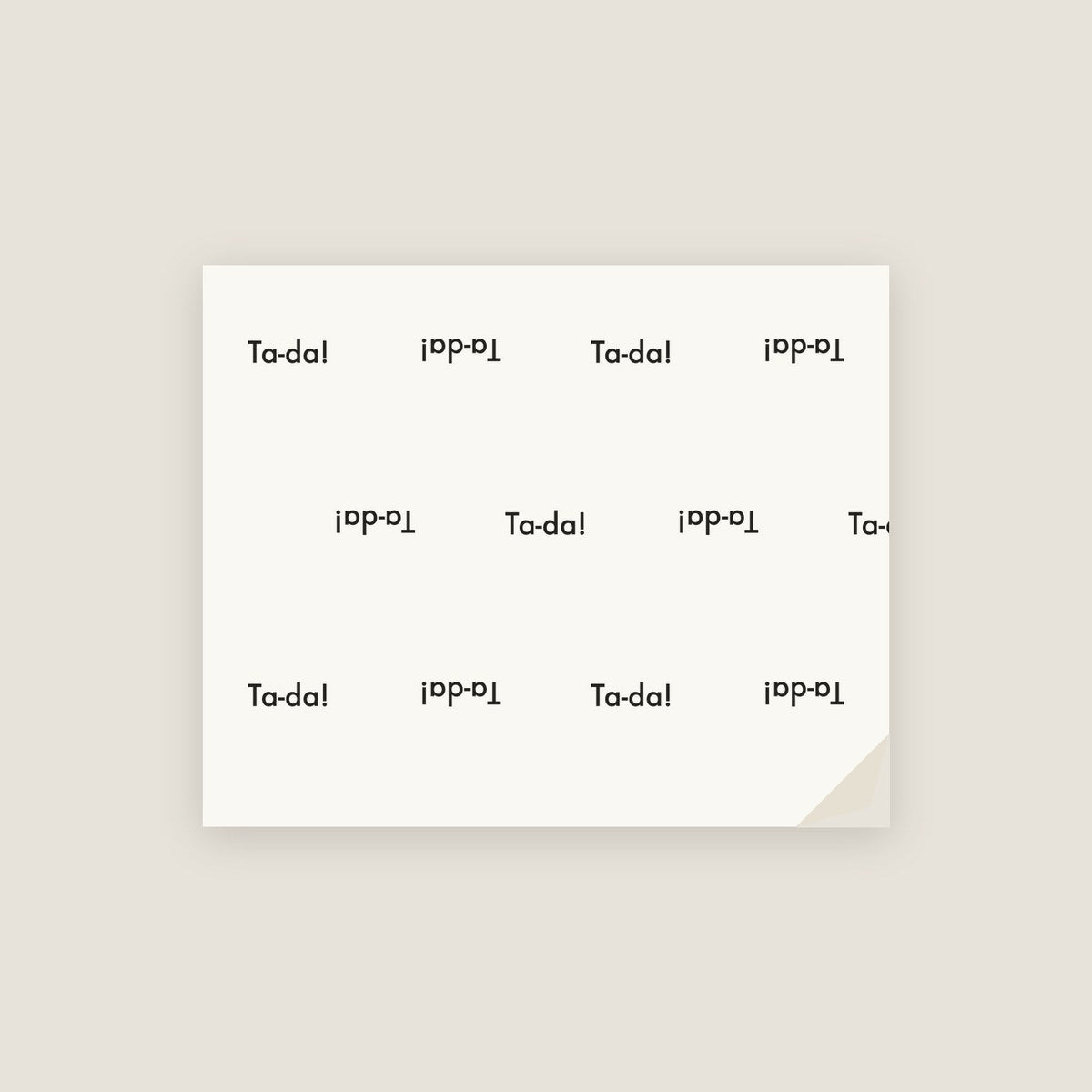 Initial Reactions · Wrapping Paper