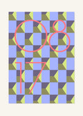 August 17 DAYMARK Poster — Coral Facets — clean