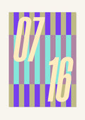 July 16 DAYMARK Poster — Cream Rails — clean