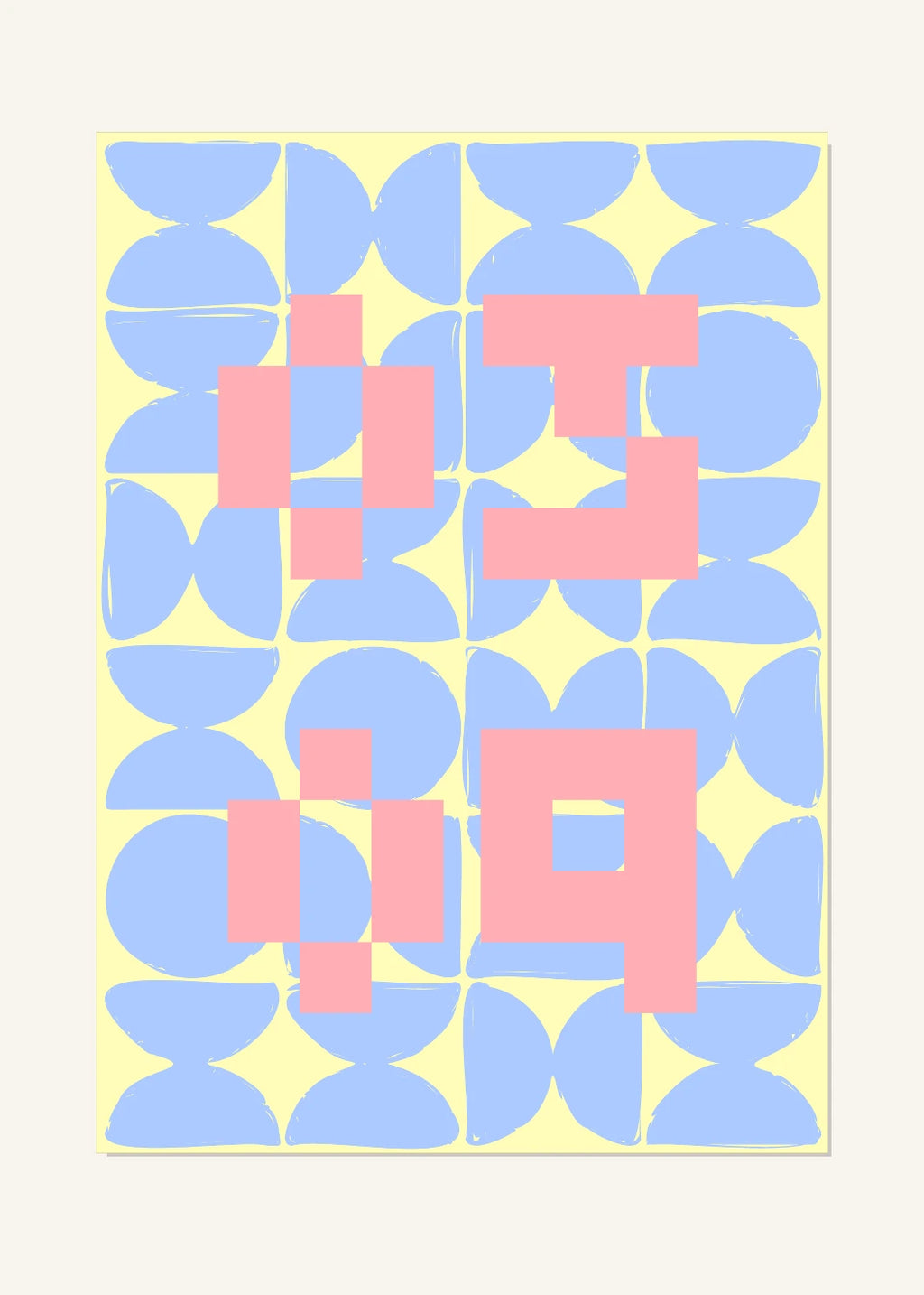 March 9 DAYMARK Poster — Pastel Pixels — clean