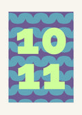 October 11 DAYMARK Poster — Mint Scallop — clean