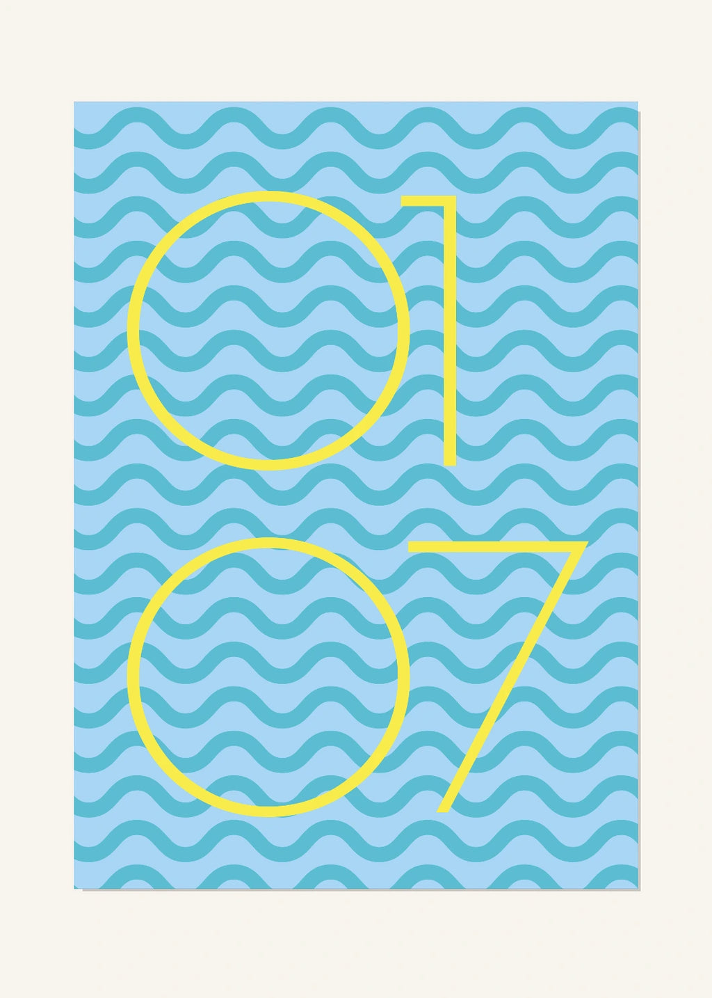 January 7 DAYMARK Poster — Wave Loop — clean