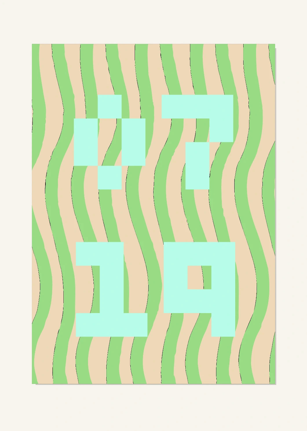 July 19 DAYMARK Poster — Mint Ripple — clean