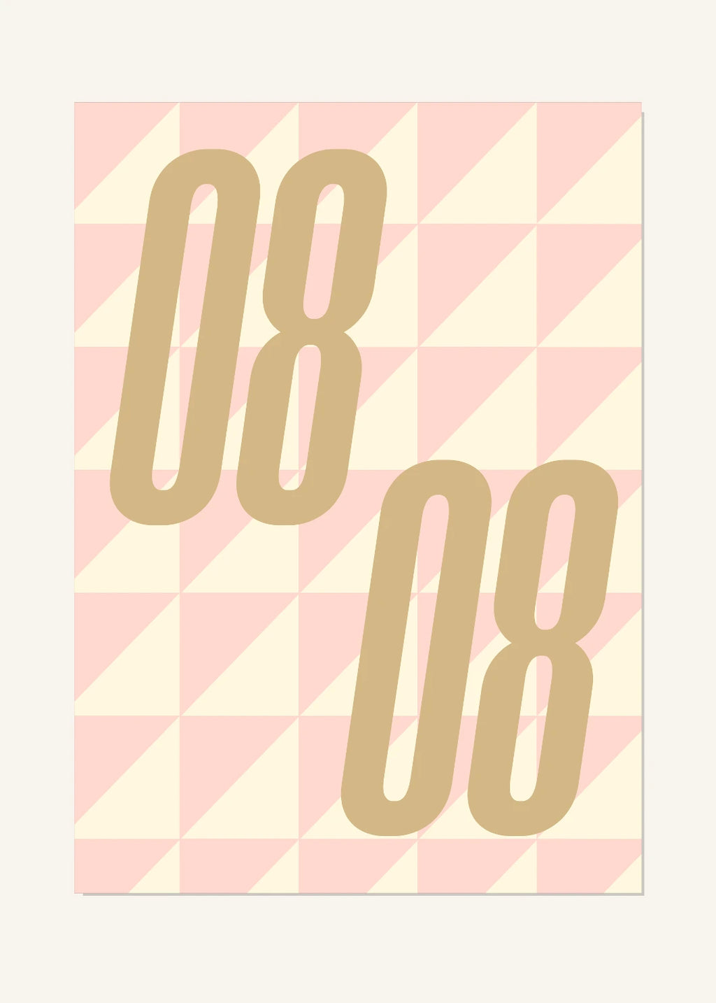August 8 DAYMARK Poster — Sand Facets — clean