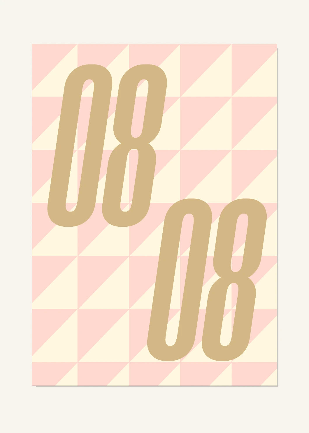August 8 DAYMARK Poster — Sand Facets — clean