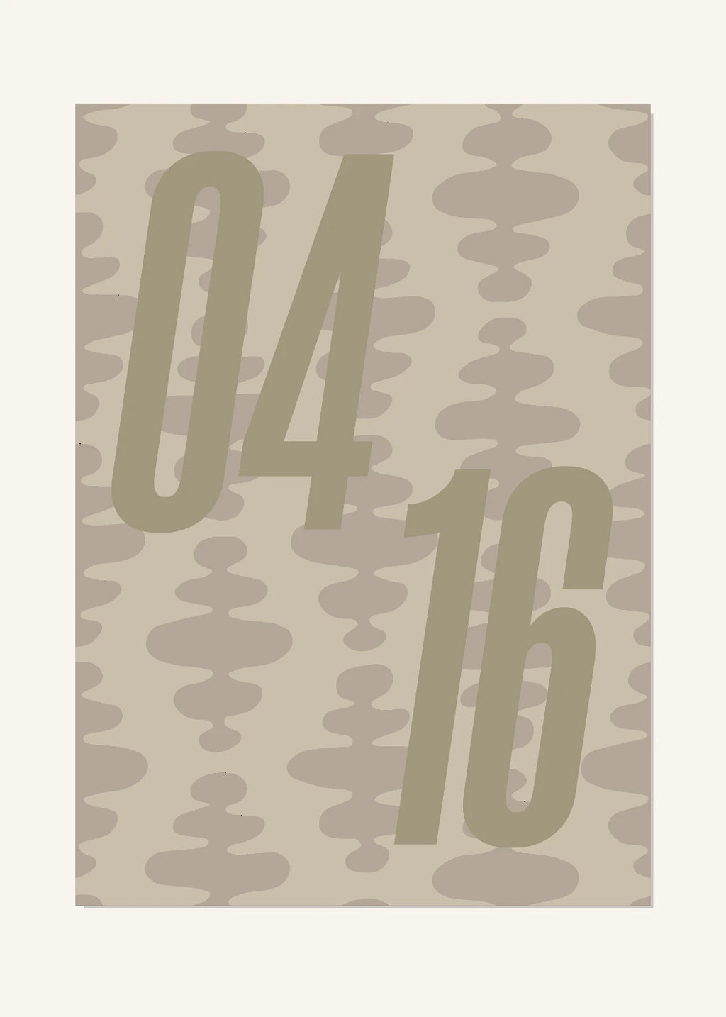 April 16 DAYMARK Poster — Quiet Pebbles — clean