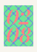 February 8 DAYMARK Poster — Pixel Bloom — clean