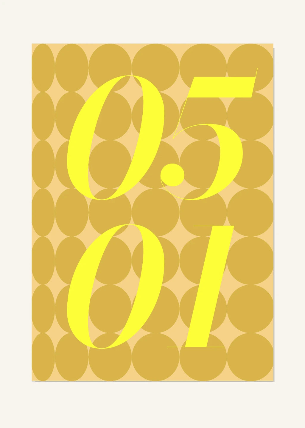 May 1 DAYMARK Poster — Golden Rhythm — clean