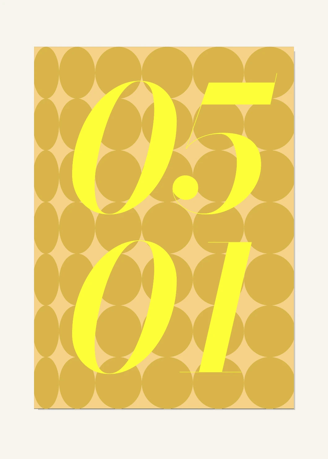 May 1 DAYMARK Poster — Golden Rhythm — clean