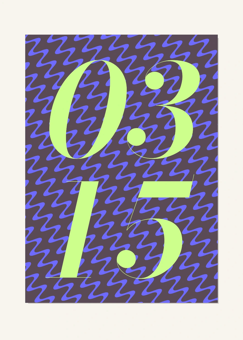 March 15 DAYMARK Poster — Lime Static — clean