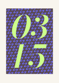 March 15 DAYMARK Poster — Lime Static — clean