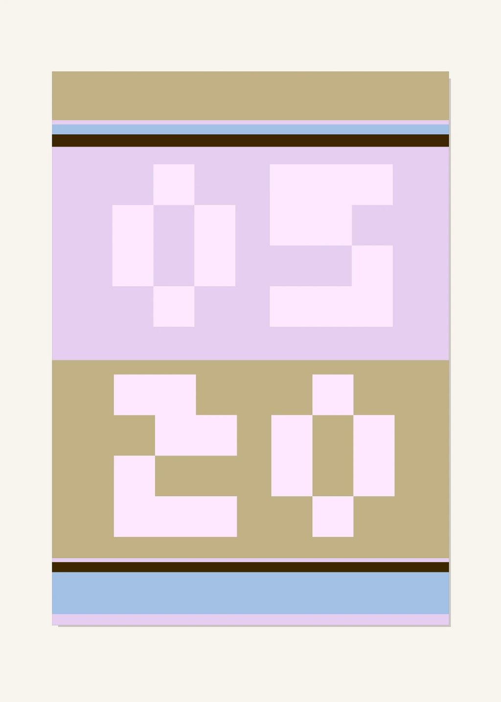 May 20 DAYMARK Poster — Lilac Frame — clean