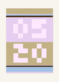May 20 DAYMARK Poster — Lilac Frame — clean