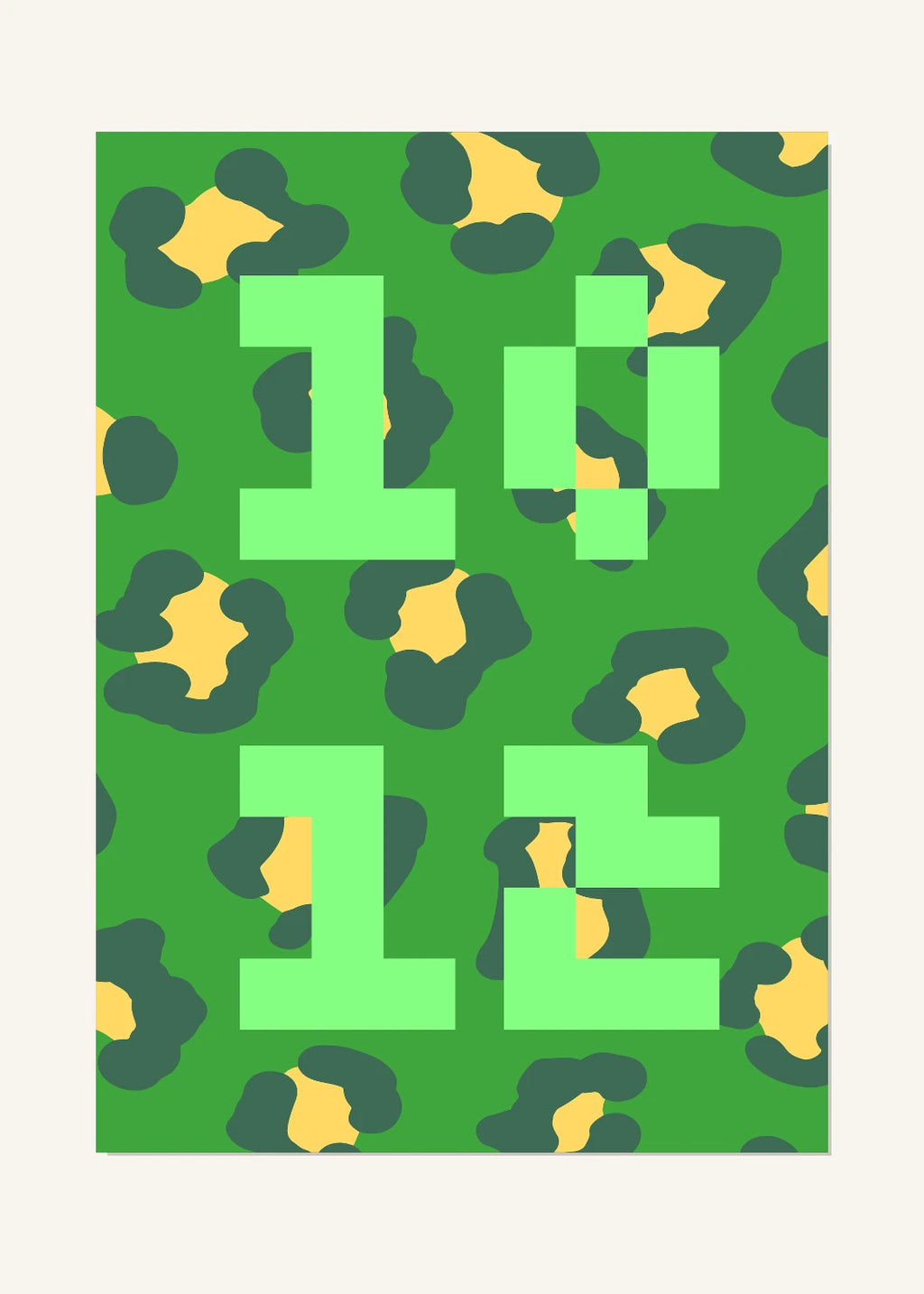 October 12 DAYMARK Poster — Camo Blocks — clean