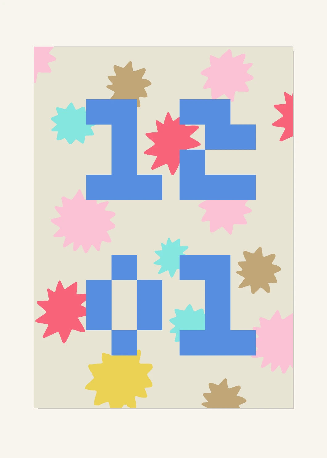 December 1 DAYMARK Poster — Blue Garden — clean