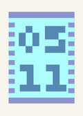 May 11 DAYMARK Poster — Cyan Frame — clean