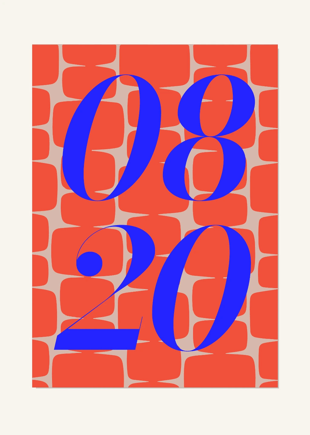 August 20 DAYMARK Poster — Cobalt Bloom — clean