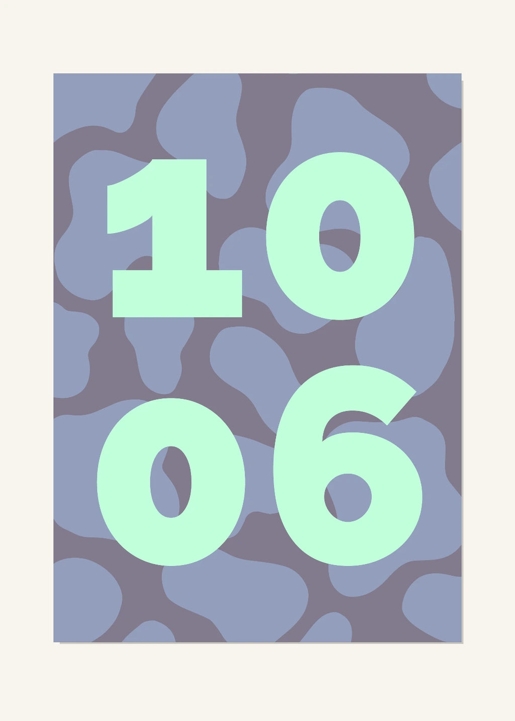 October 6 DAYMARK Poster — Mint Shapes — clean