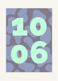 October 6 DAYMARK Poster — Mint Shapes — clean
