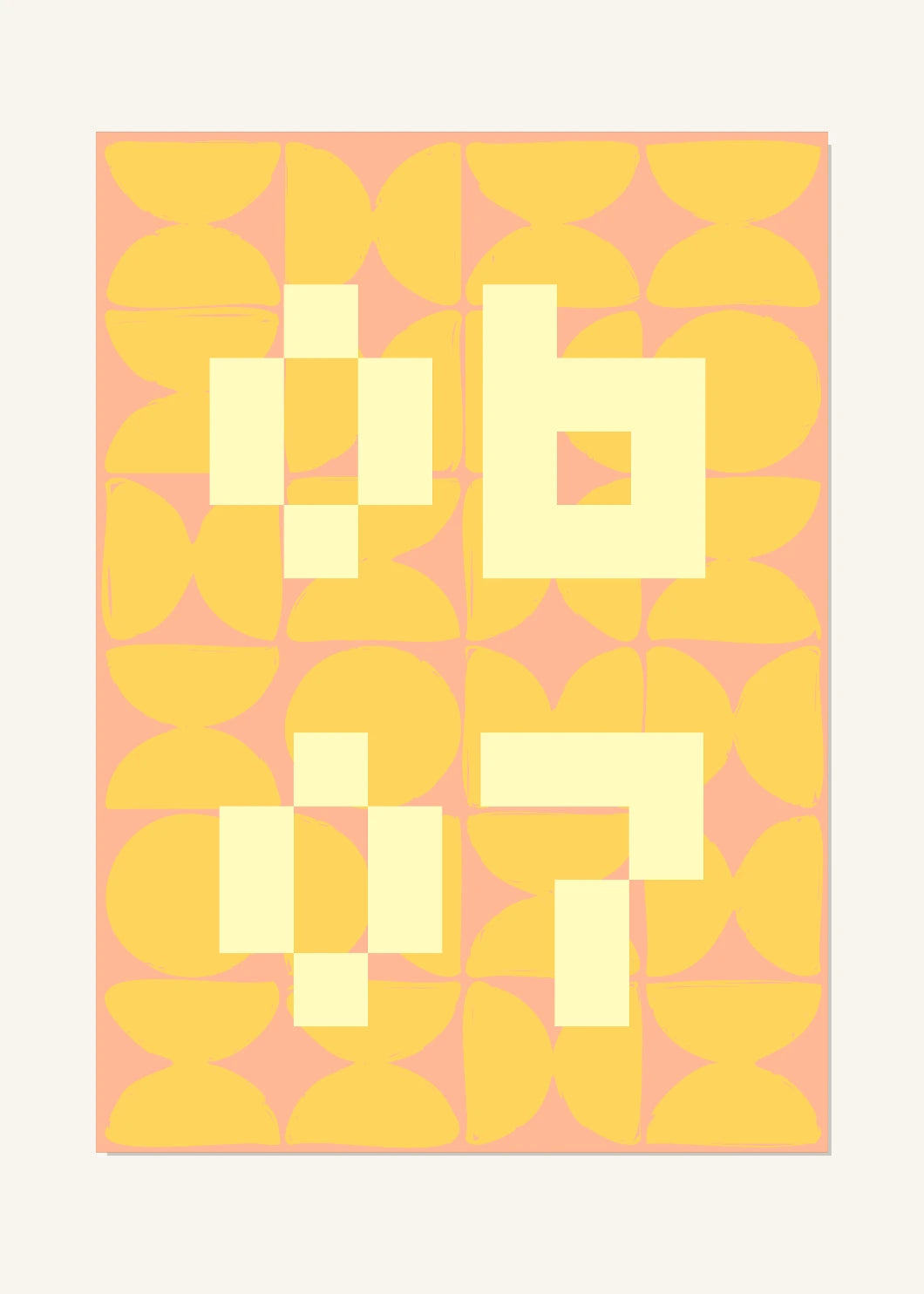 June 7 DAYMARK Poster — Cream Tiles — clean