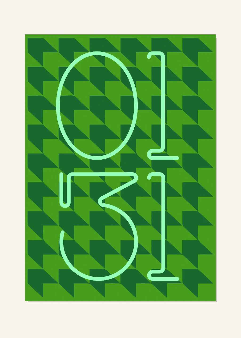 January 31 DAYMARK Poster — Forest Grid — clean