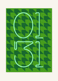 January 31 DAYMARK Poster — Forest Grid — clean