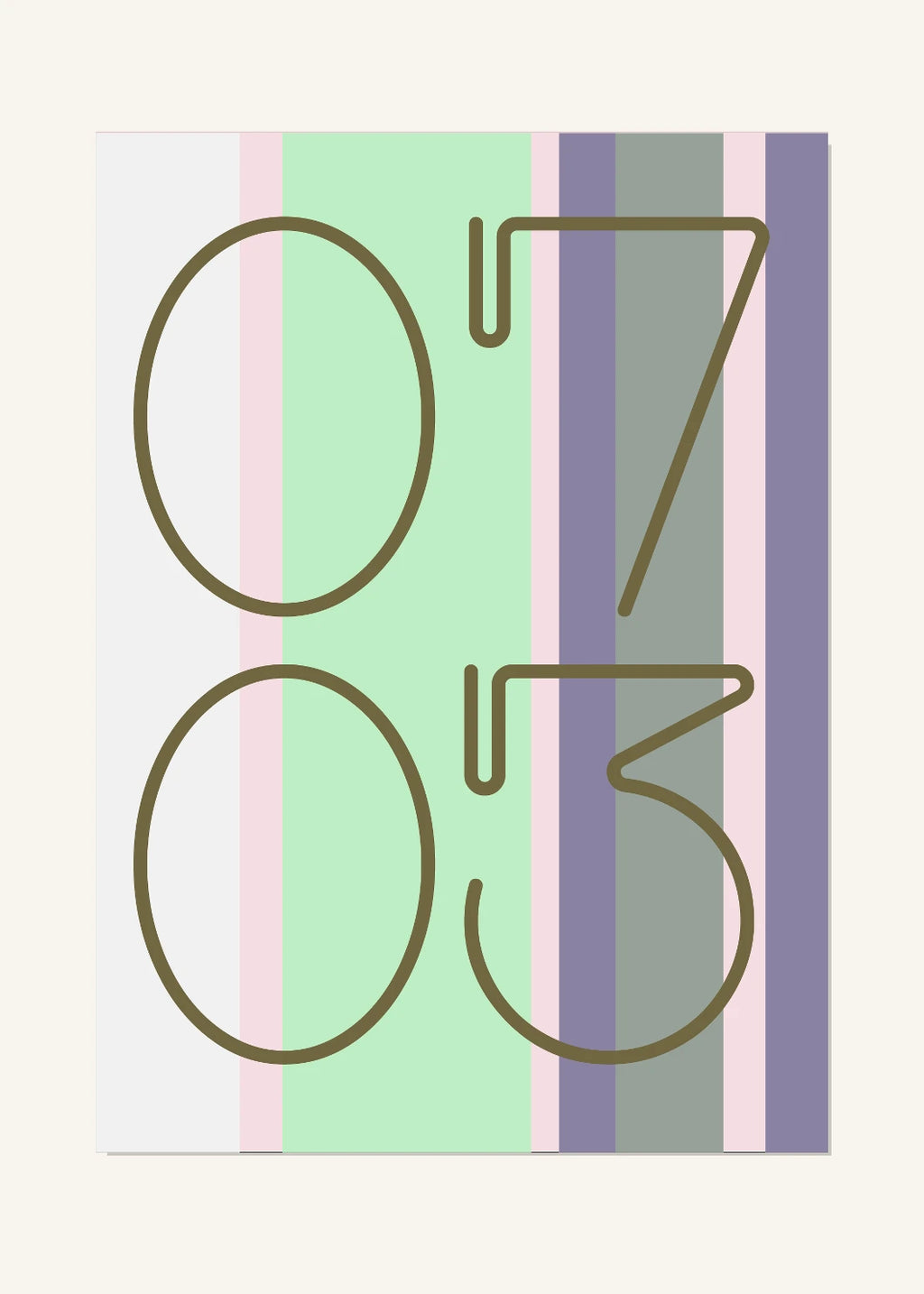 July 3 DAYMARK Poster — Grey Columns — clean