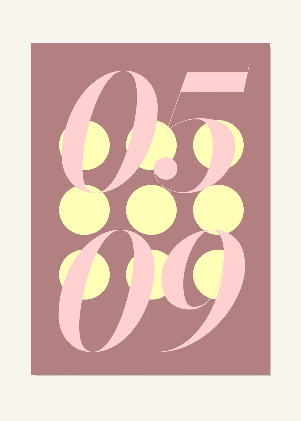 May 9 DAYMARK Poster — Blush Orbit — clean