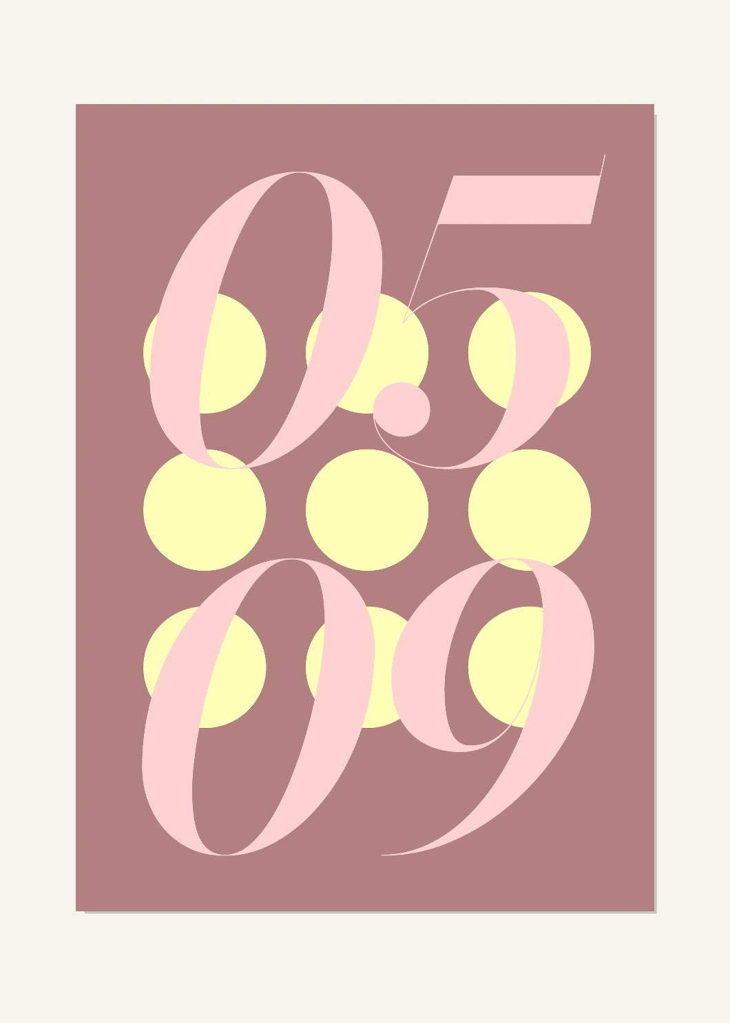 May 9 DAYMARK Poster — Blush Orbit — clean
