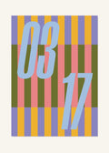 March 17 DAYMARK Poster — Stripe Measure — clean