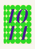 October 14 DAYMARK Poster — Violet Drops — clean