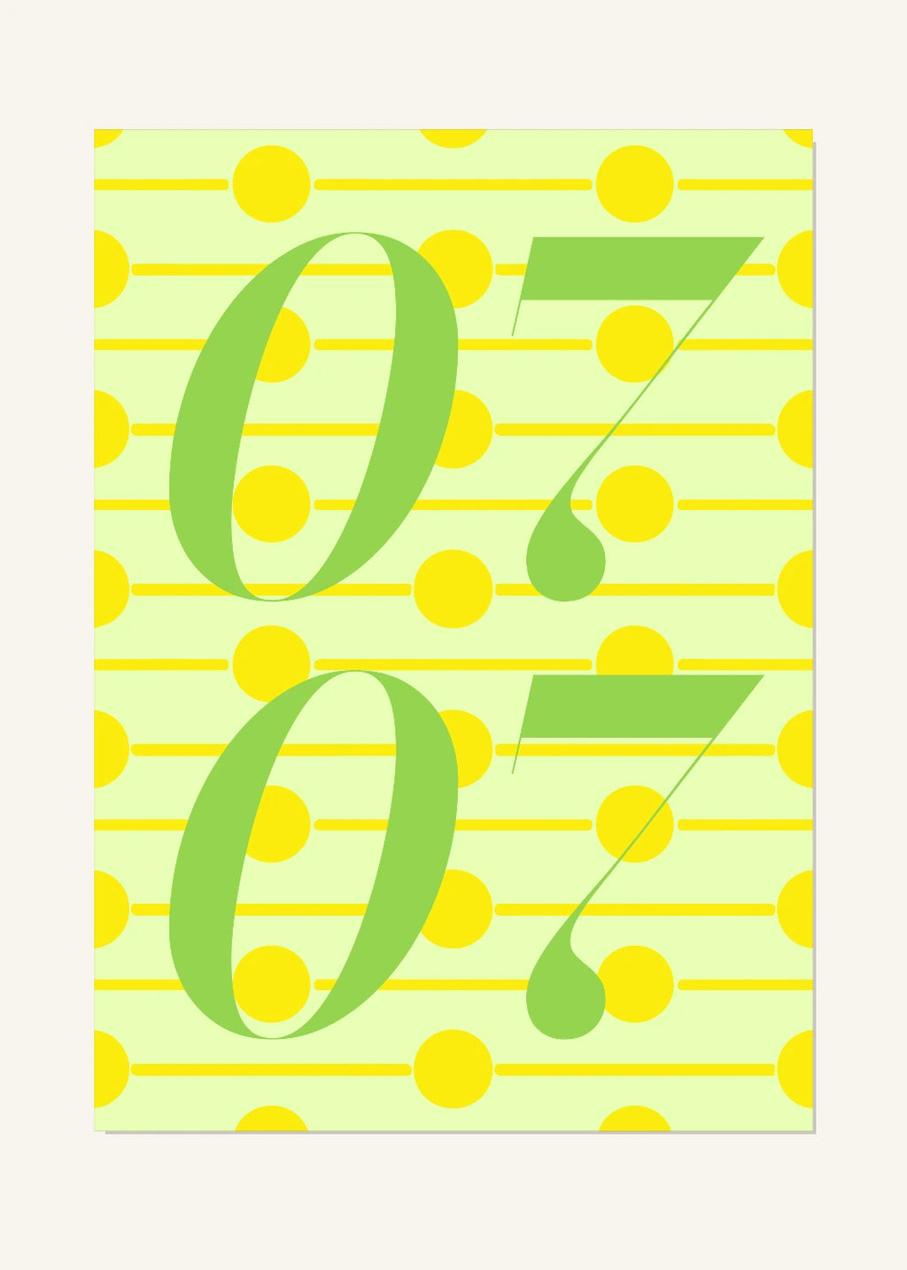 July 7 DAYMARK Poster — Olive Notes — clean