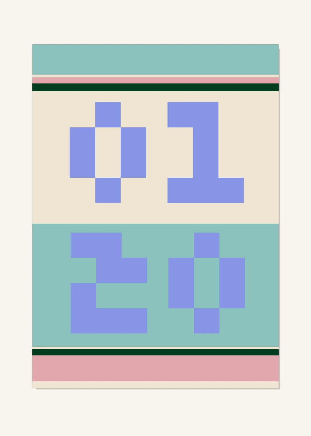 January 20 DAYMARK Poster — Quiet Frame — clean