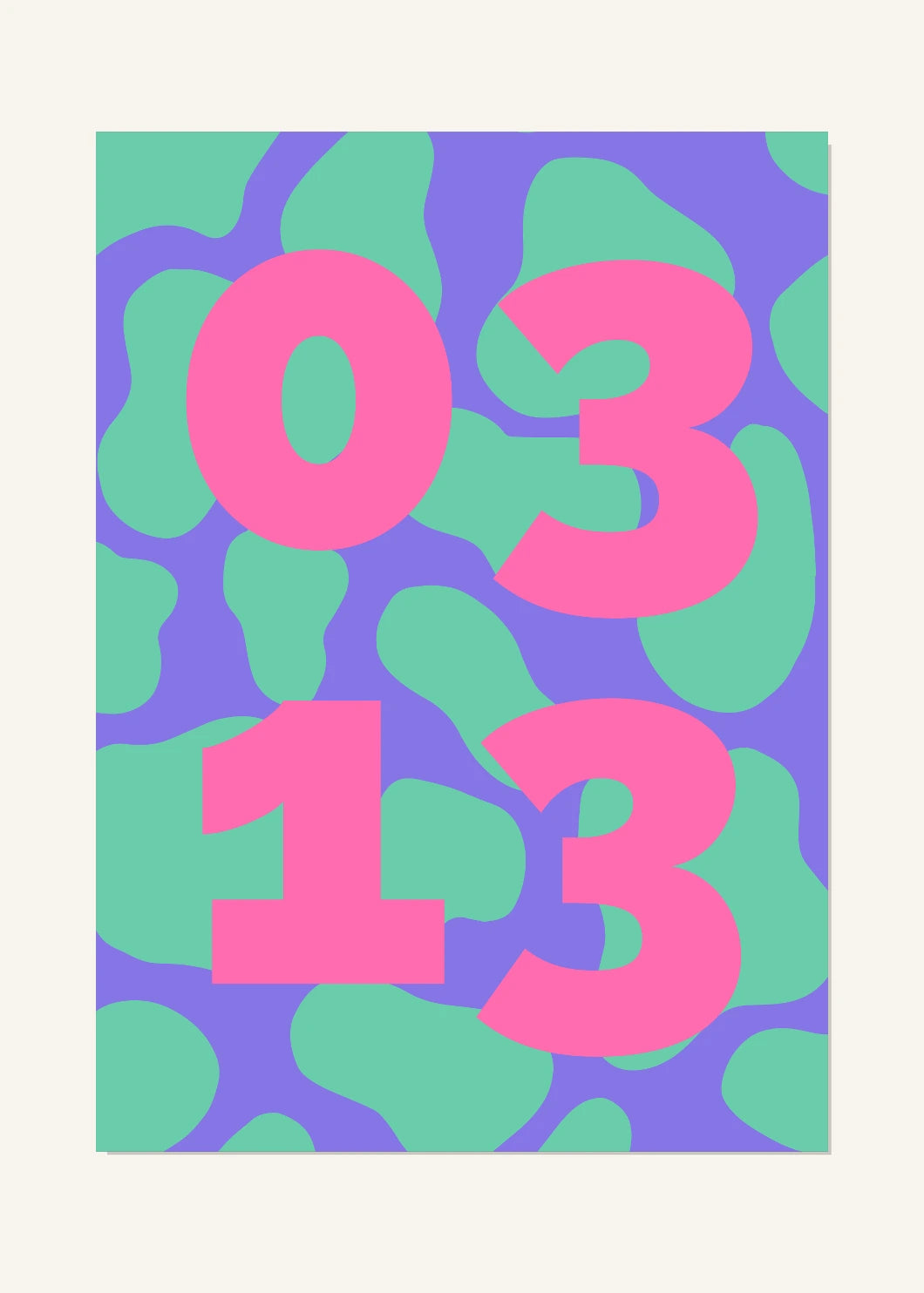March 13 DAYMARK Poster — Bubble Pop — clean