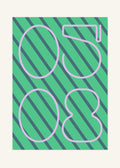 May 8 DAYMARK Poster — Rose Stripes — clean