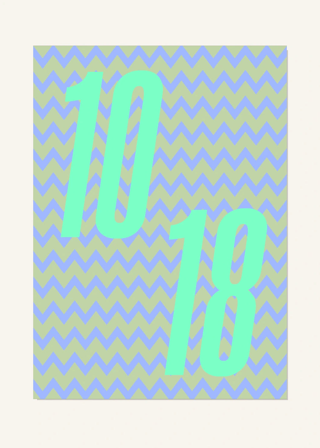 October 18 DAYMARK Poster — Mint Static — clean