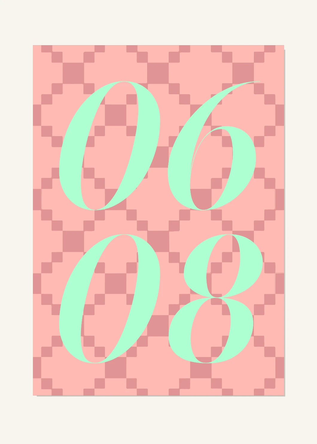 June 8 DAYMARK Poster — Mint Mosaic — clean