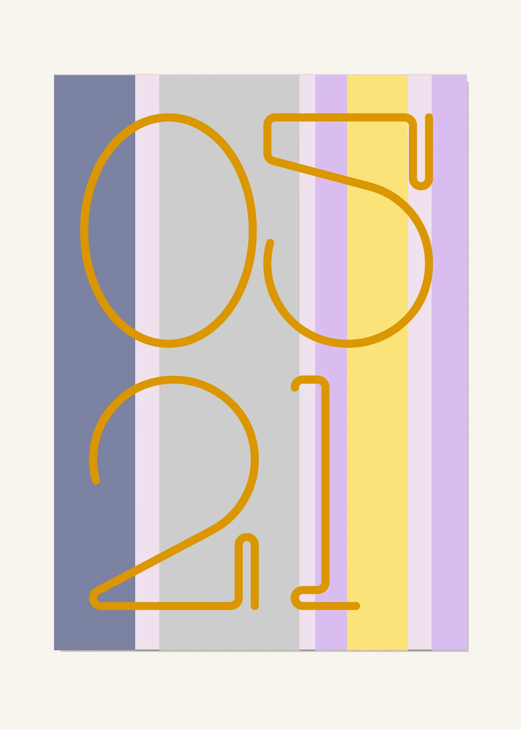 May 21 DAYMARK Poster — Amber Columns — clean