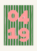 April 19 DAYMARK Poster — Pink Rails — clean
