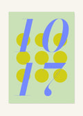 October 17 DAYMARK Poster — Cobalt Dots — clean