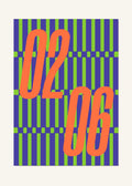 February 6 DAYMARK Poster — Orange Rail — clean