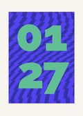 January 27 DAYMARK Poster — Blue Motion — clean