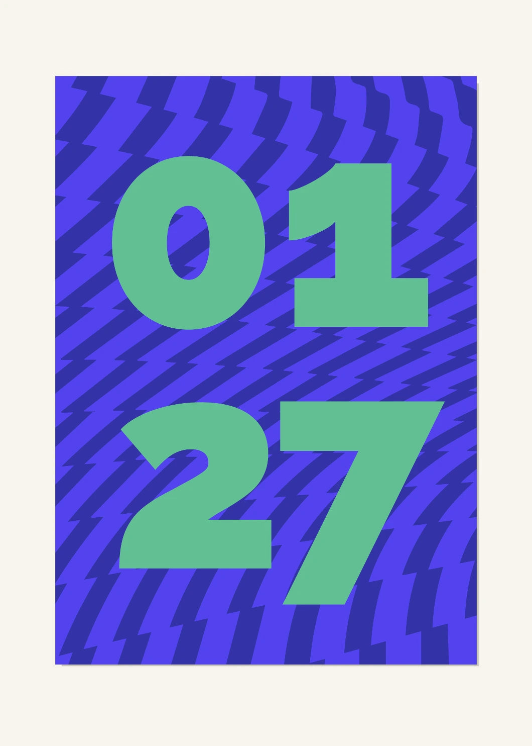 January 27 DAYMARK Poster — Blue Motion — clean
