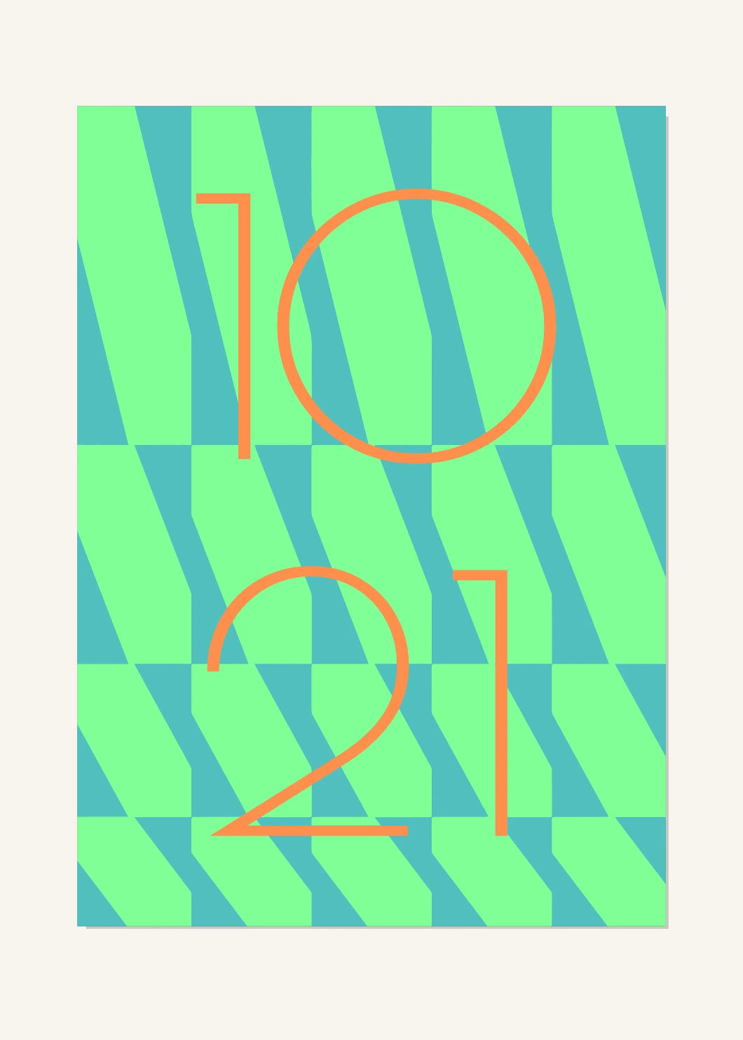 October 21 DAYMARK Poster — Coral Current — clean