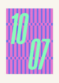 October 7 DAYMARK Poster — Mint Rail — clean