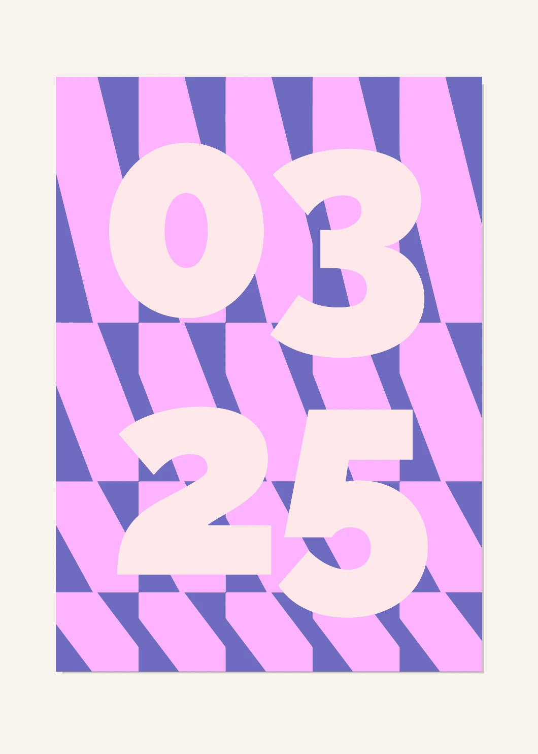 March 25 DAYMARK Poster — Pink Fan — clean