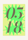 May 18 DAYMARK Poster — Lime Burst — clean
