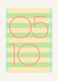 May 10 DAYMARK Poster — Peach Bands — clean