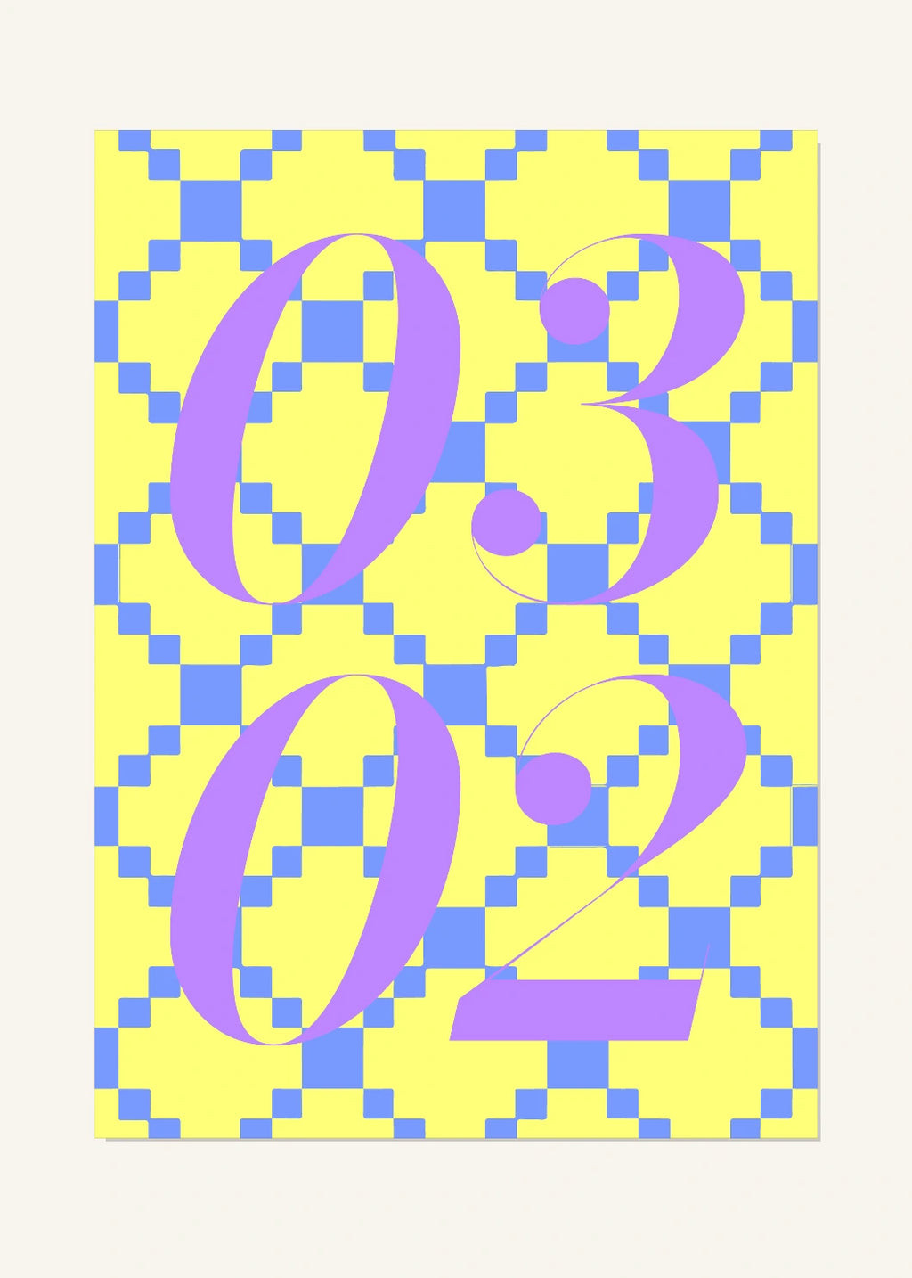March 2 DAYMARK Poster — Lemon Mosaic — clean