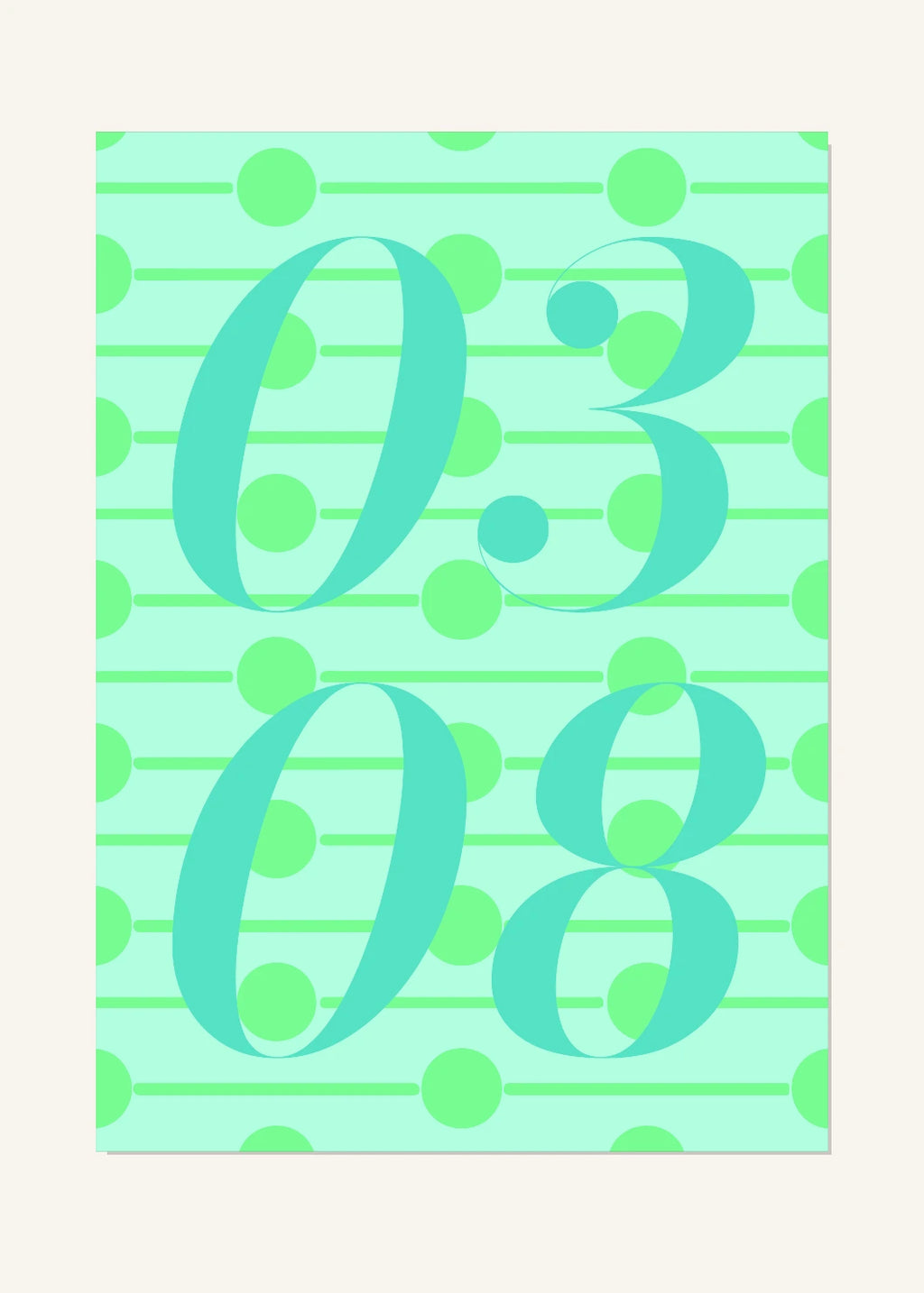 March 8 DAYMARK Poster — Mint Staff — clean